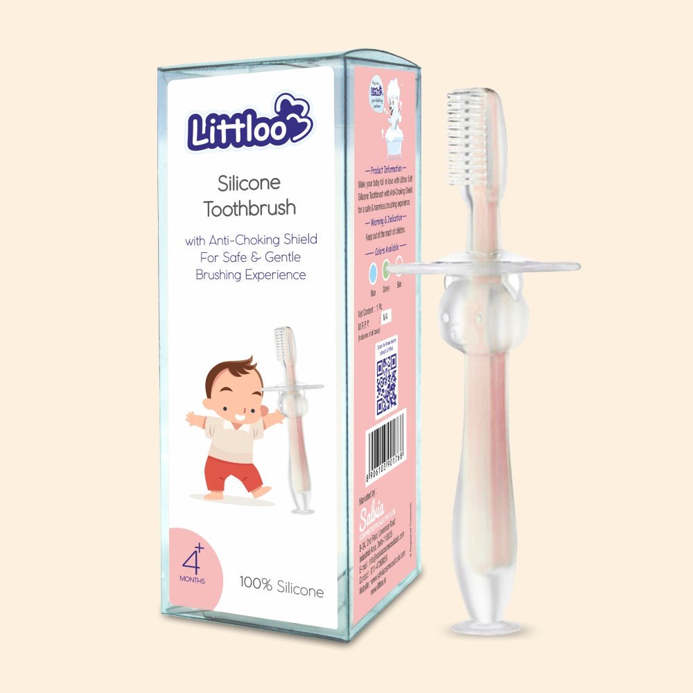 Littloo Littloo Littloo Baby Toothbrush (Plastic Anti-Choke)